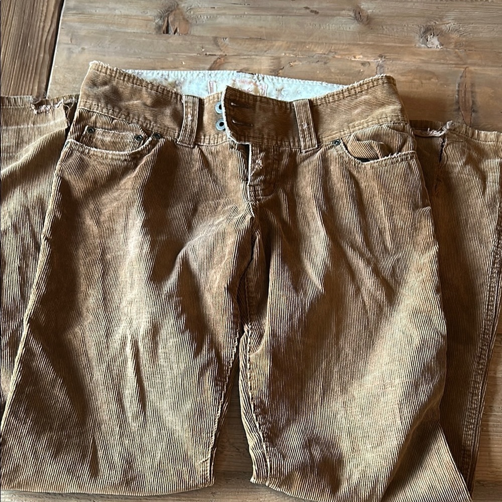 Abercrombie & Fitch Brown Wide Leg Corduroy Pants, Vintage Y2K